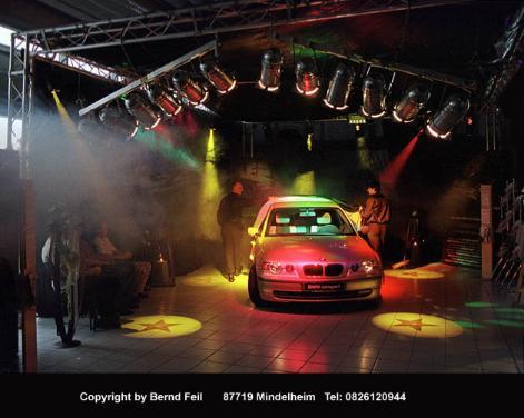 Autopr�sentation BMW-Autohaus Holl Mindelheim, Foto von Bernd Feil, Mindelheim, Tel. 08261-20944