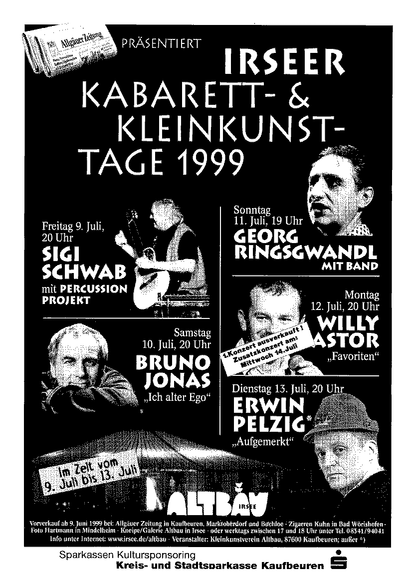 Irseer Kleinkunsttage 1999
