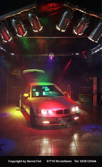 Autopr�sentation BMW-Autohaus Holl Mindelheim, Foto von Bernd Feil, Mindelheim, Tel. 08261-20944